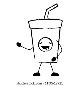 Kawaii soft drink icon