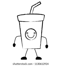 Kawaii soft drink icon