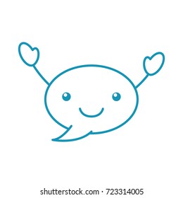 kawaii speech bubble chat comment message