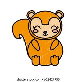 kawaii squirrel icon