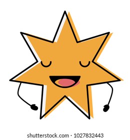 Kawaii star icon