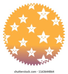 kawaii stars pattern