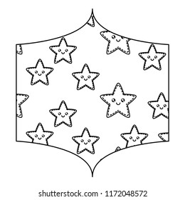 kawaii stars pattern