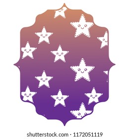 kawaii stars pattern