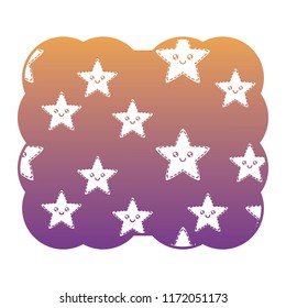 kawaii stars pattern
