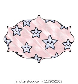 kawaii stars pattern