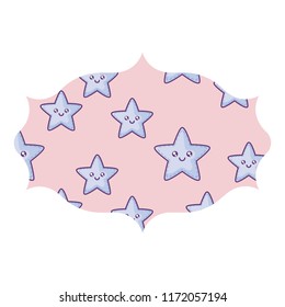 kawaii stars pattern