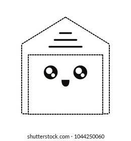 kawaii storage vector illustration