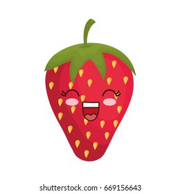 kawaii strawberry icon