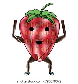 kawaii strawberry icon