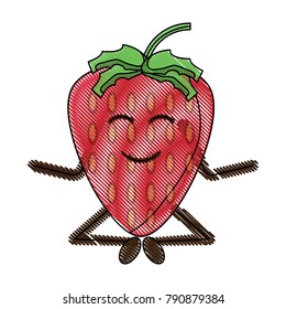 kawaii strawberry icon