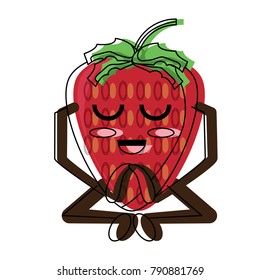 kawaii strawberry icon