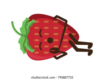 kawaii strawberry icon
