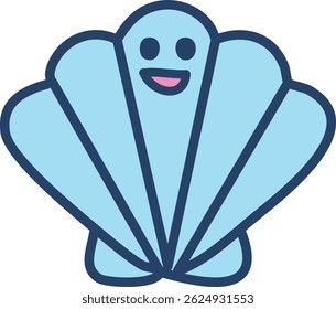 Kawaii Summer Icon – Cute Vector in Pastel Cartoon Style