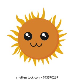 kawaii sun design
