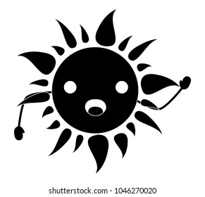 kawaii sun  icon