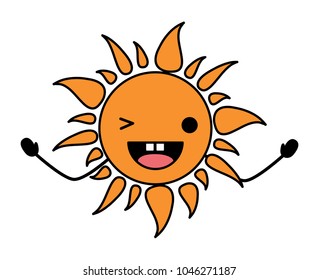 kawaii sun  icon