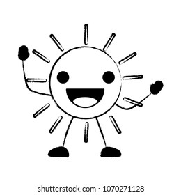 kawaii sun icon