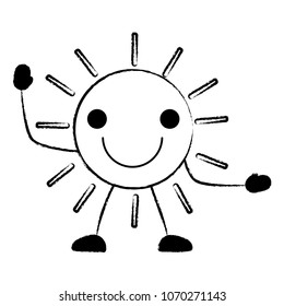 kawaii sun icon