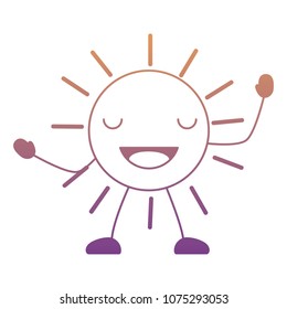 Kawaii sun icon