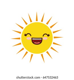 kawaii sun icon