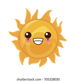 kawaii sun in a space cosmic astronomy science