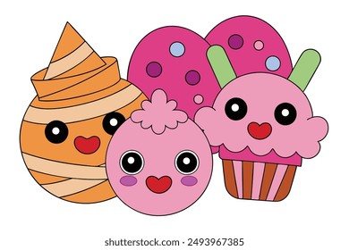  Kawaii Sweets - Adorable and Cute Treats Design