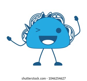 kawaii taco icon