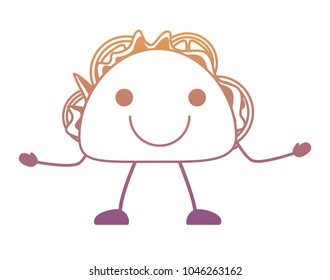 kawaii taco icon