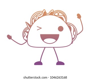 kawaii taco icon