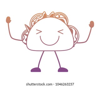 kawaii taco icon