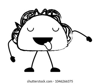 kawaii taco icon