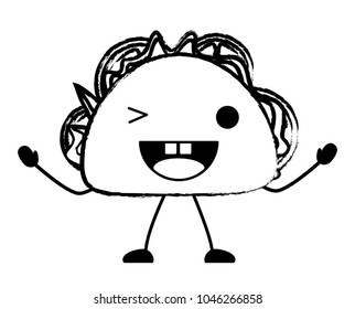 kawaii taco icon