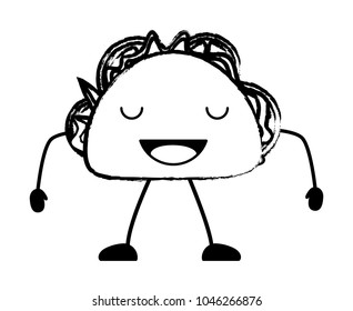 kawaii taco icon