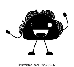 kawaii taco icon