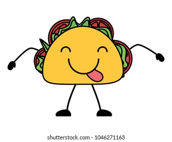 kawaii taco icon