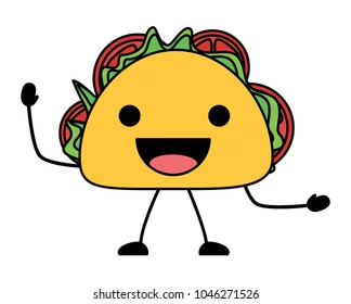 kawaii taco icon