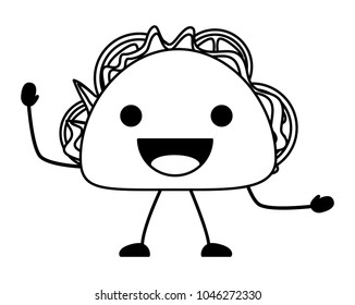 kawaii taco icon