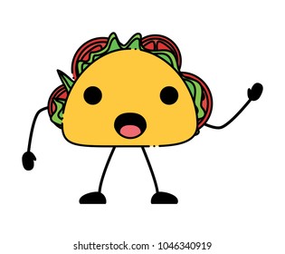 kawaii taco icon