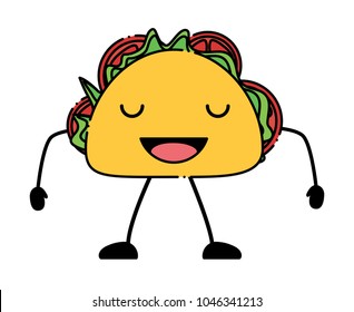 kawaii taco icon