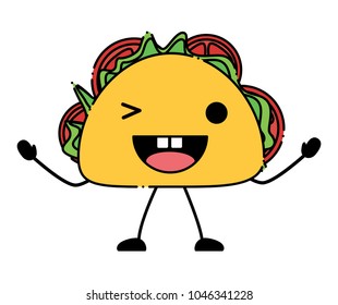 kawaii taco icon