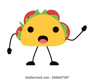 kawaii taco icon