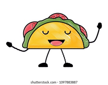 Kawaii tacos design