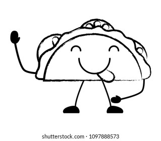 Kawaii tacos design