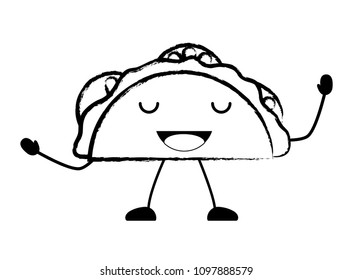 Kawaii tacos design