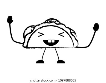 Kawaii tacos design