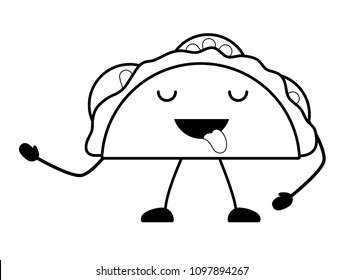 Kawaii tacos design