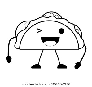 Kawaii tacos design