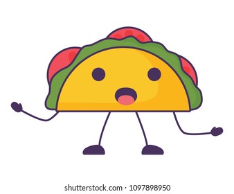 Kawaii tacos design