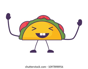 Kawaii tacos design